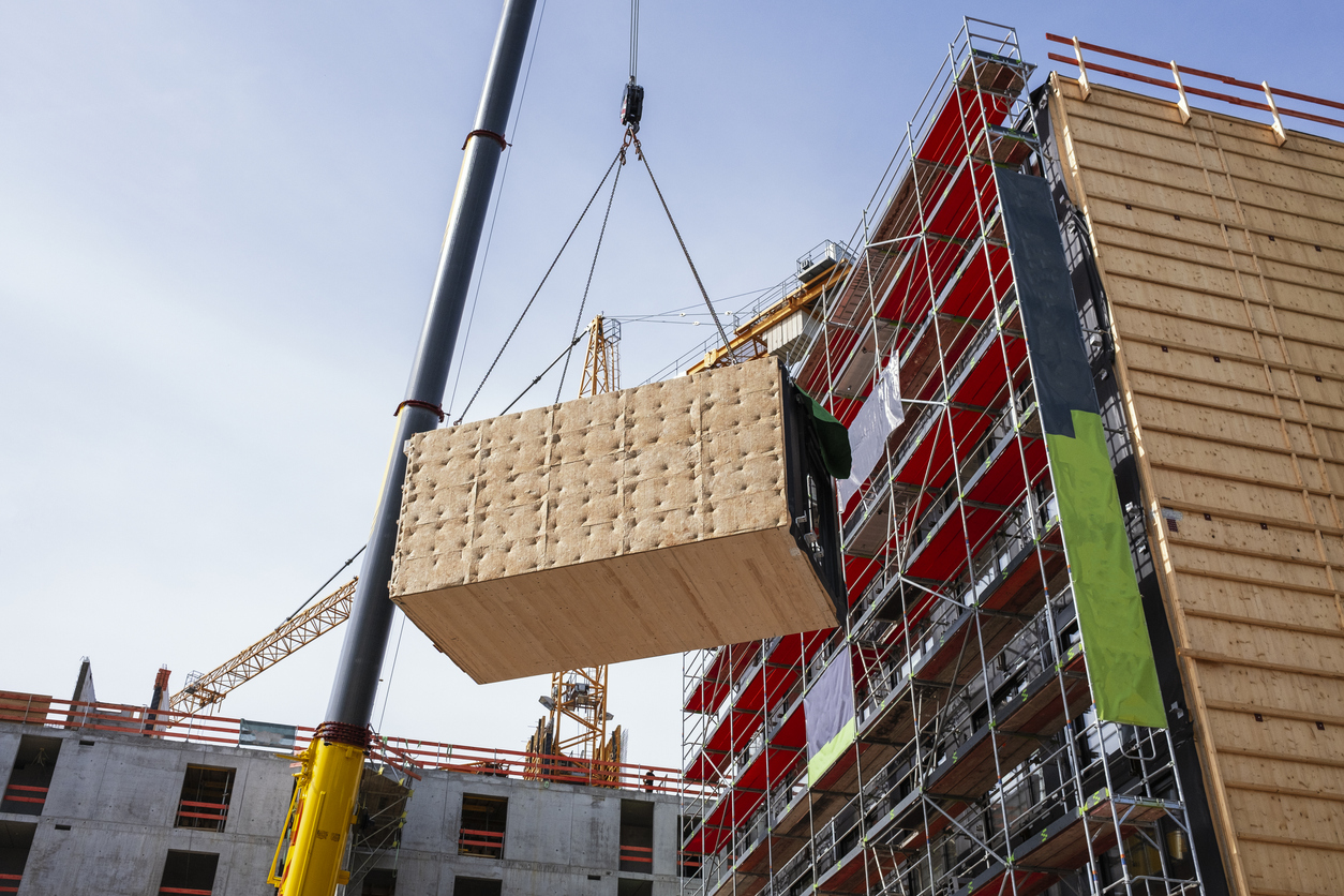 levage d'un module de logement